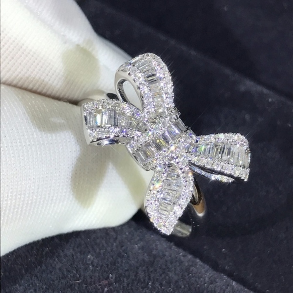 🐝Ring  SS 925 HP Bow design! Cute super nice - Picture 2 of 3